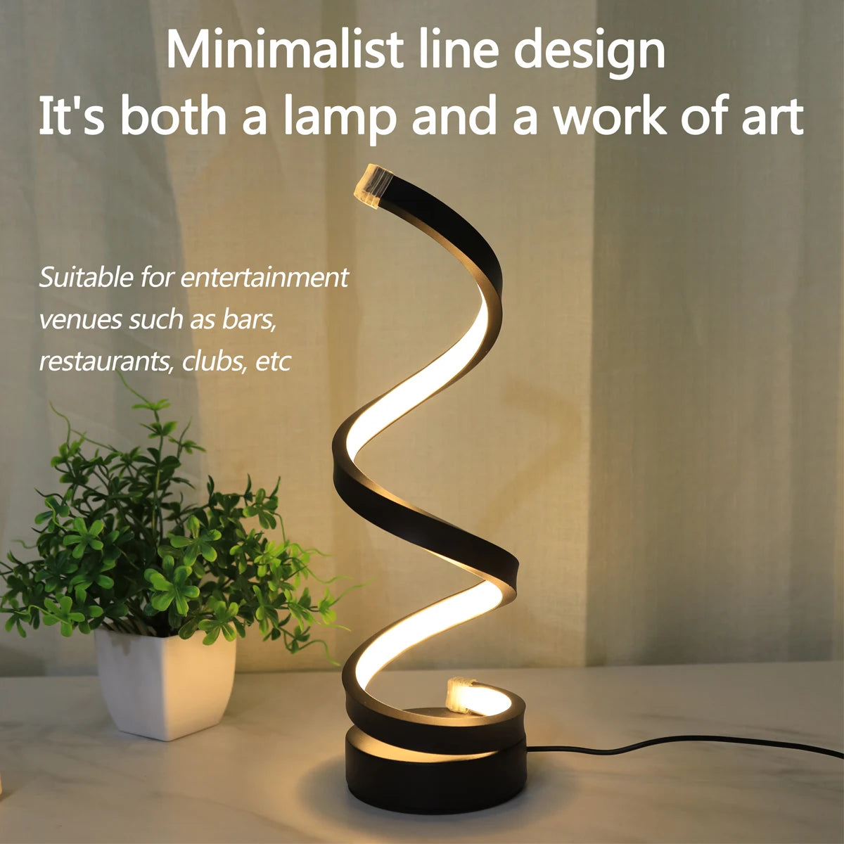 Spiral Modern Radiance Desk Lamp