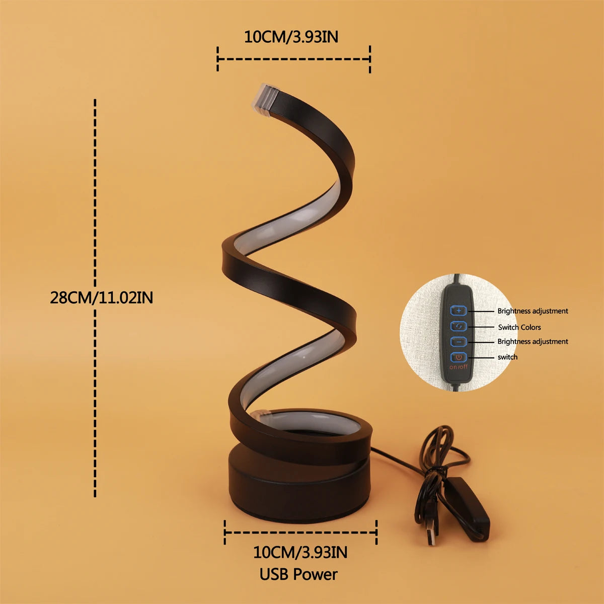 Spiral Modern Radiance Desk Lamp