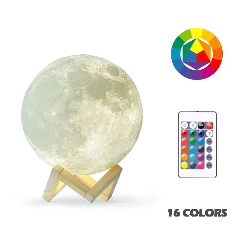 Glowing Moon Night Light Lamp